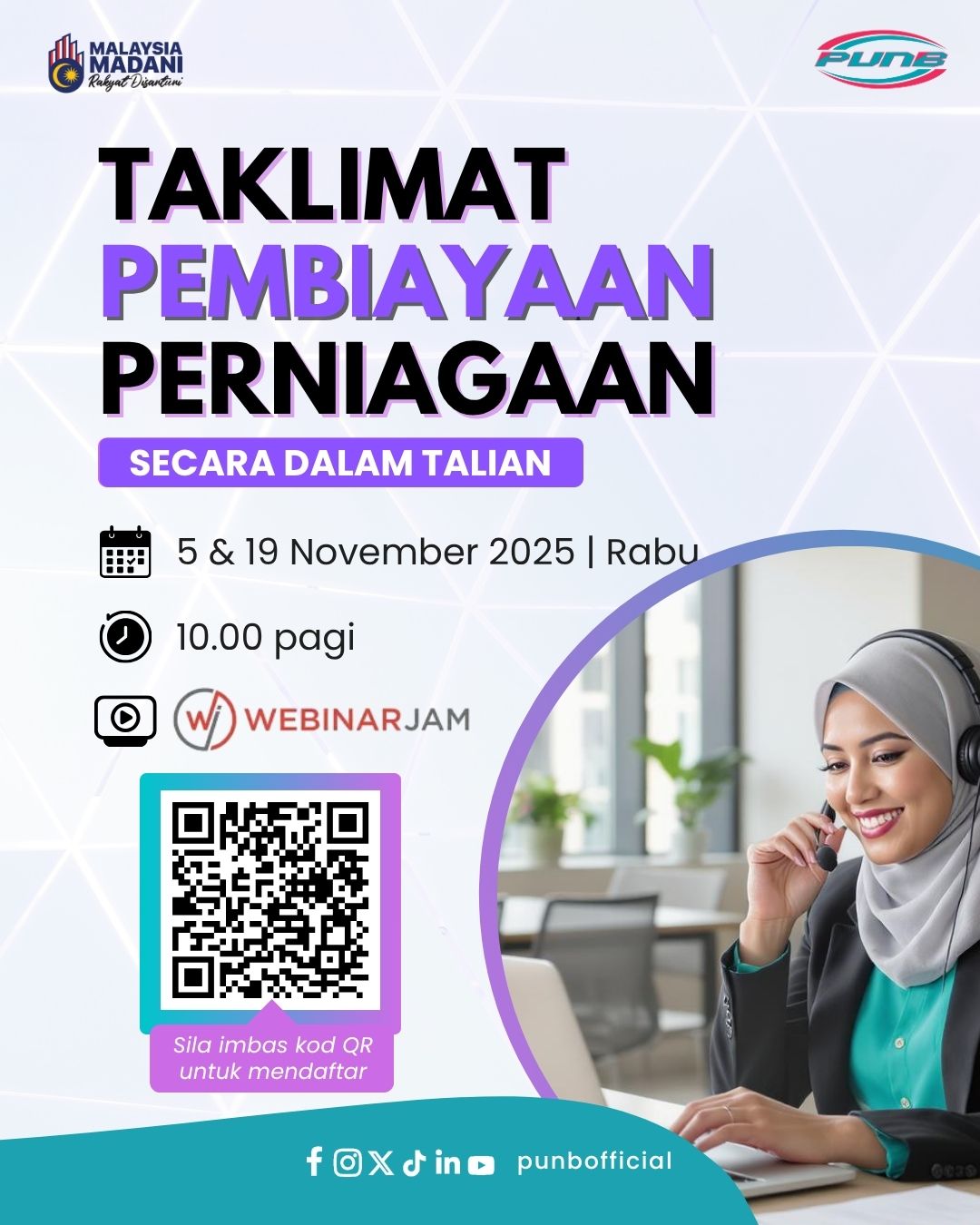 [Dalam Talian] - Taklimat Pembiayaan Perniagaan PUNB